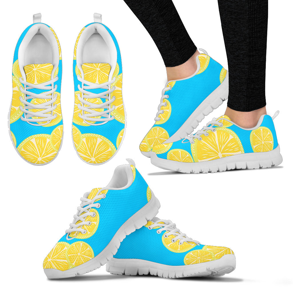 Women's sneakers "Lemons" (on light)