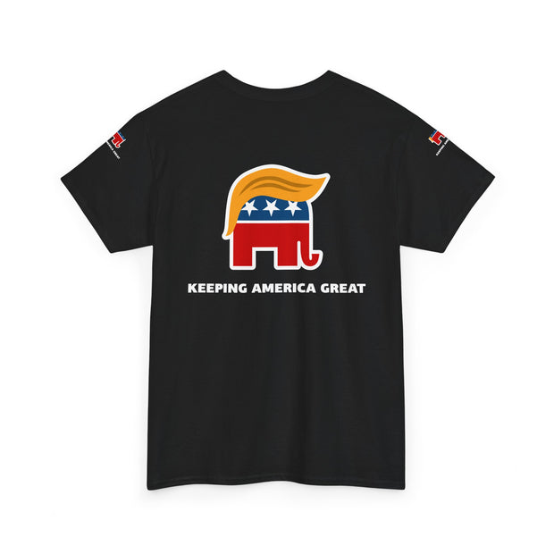 Patriotic Republican Tee, Unisex Heavy Cotton T-Shirt, Political Apparel, Election Gear, Gift for Parties, Rallies & Holidays