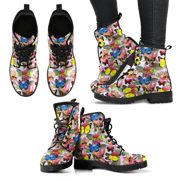 HandCrafted Multicolor Lotus Butterfly Boots