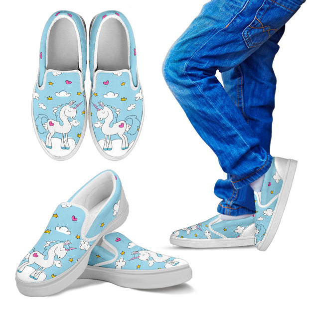 Unicorn Kid's Slip Ons