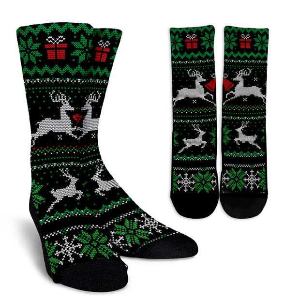Christmas Pattern Reindeer Socks