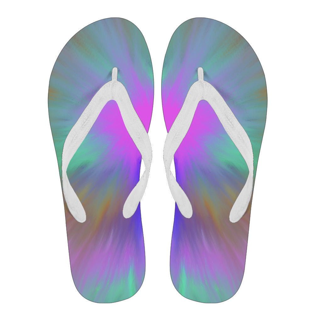 Pastel Tie Dye Flip Flops