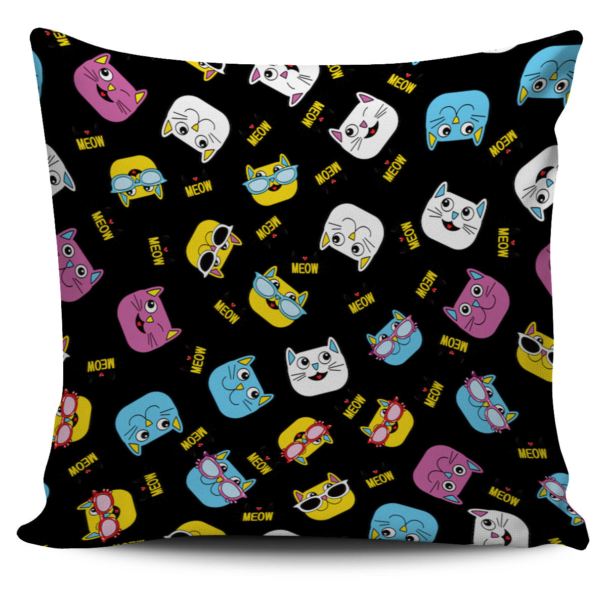 Abstract Cats Cat Pillow Cover