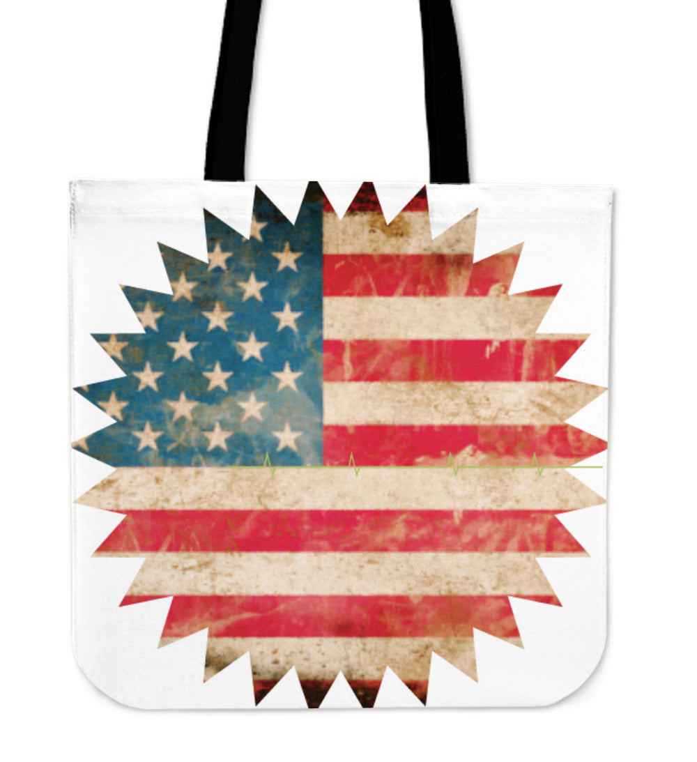 Tote Bag - Rustic Americana Flag