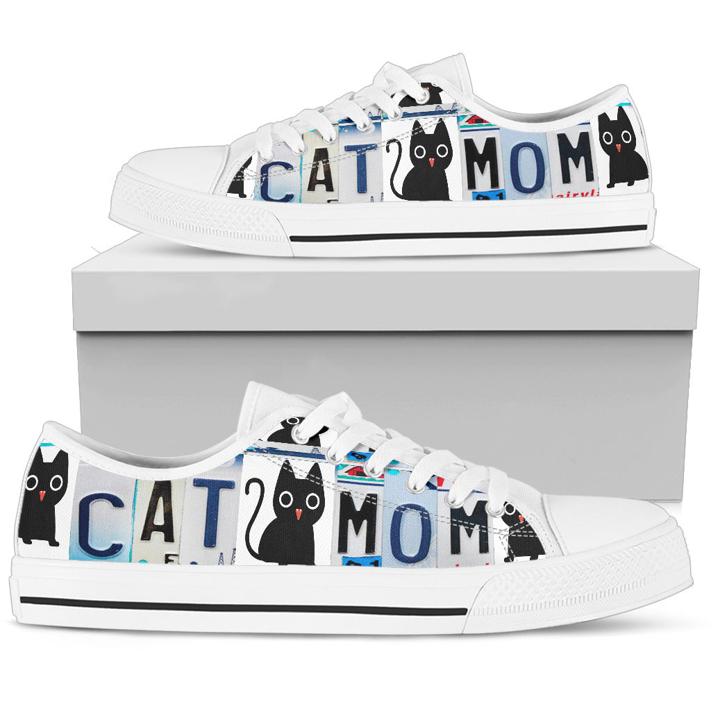 Cat Mom Low Top Shoes