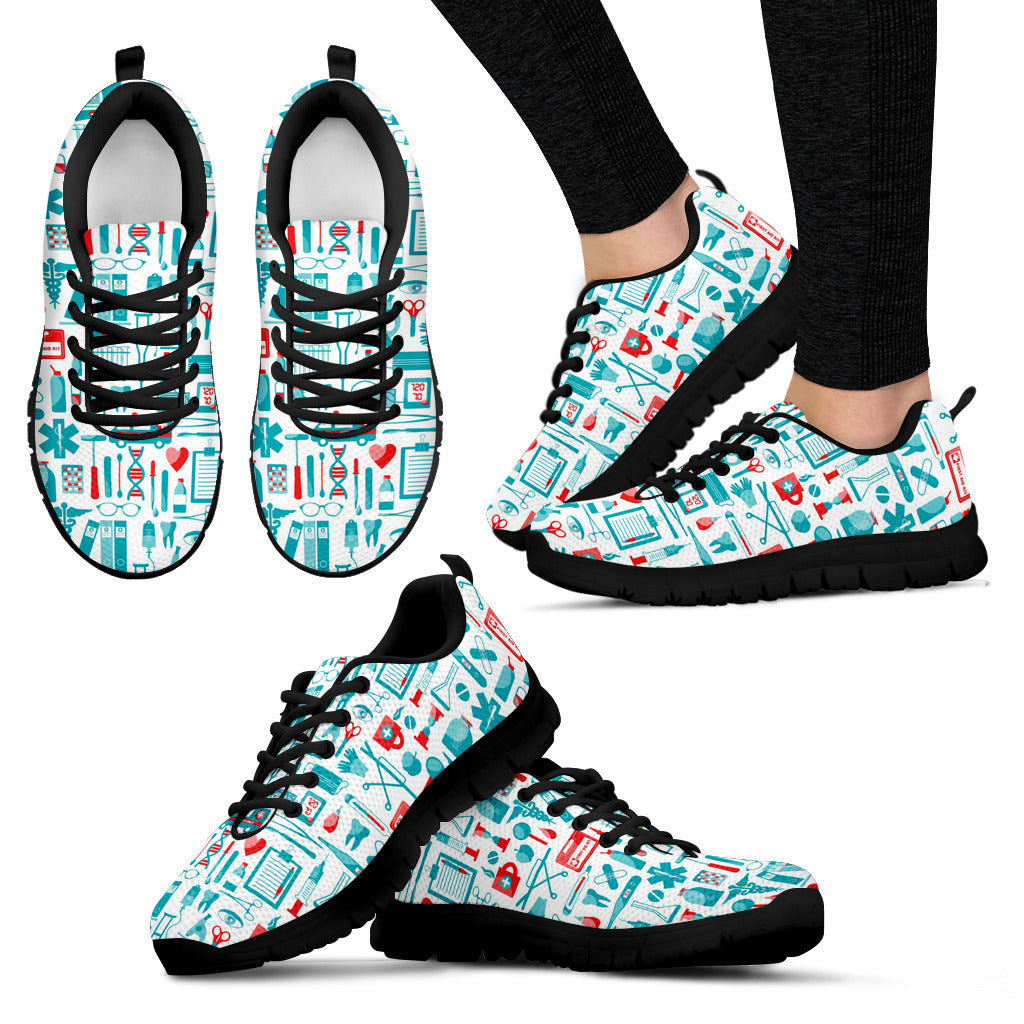 NURSE BLACK SNEAKER WOMEN'S