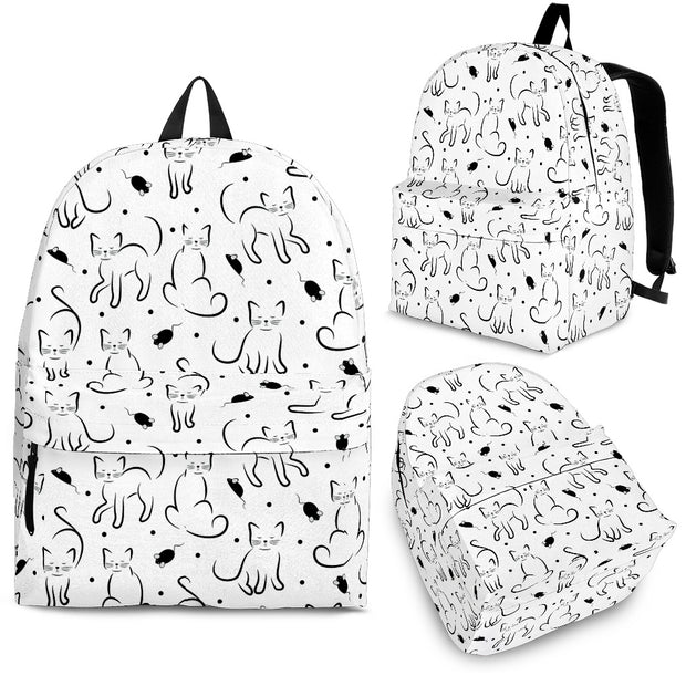 White Cat Backpack