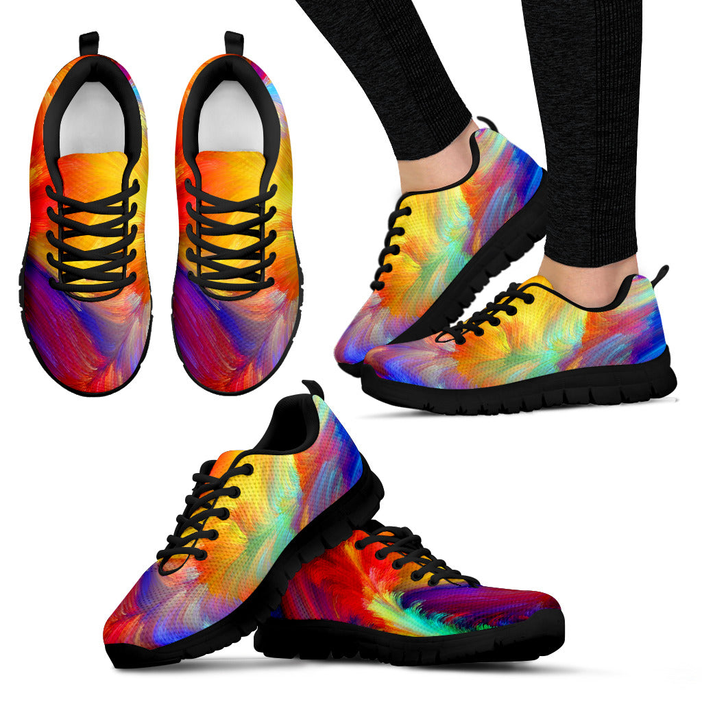 Colorful Psychedelic Art HandCrafted Sneakers