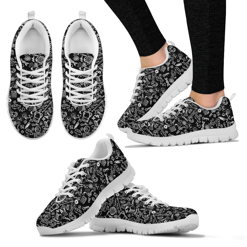 TEACHER PATTERN Women's Sneakers