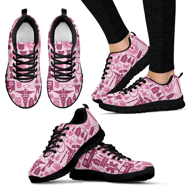 NURSE PINK TOOLS SNEAKERS NURSES NURSING