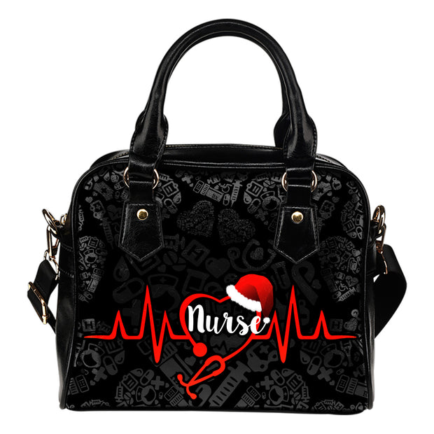 NURSE HEART BEAT CHRISTMAS HANDBAG