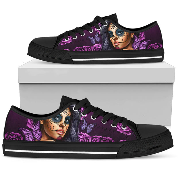 Women's Low Top Calavira Violet (Black Soles)