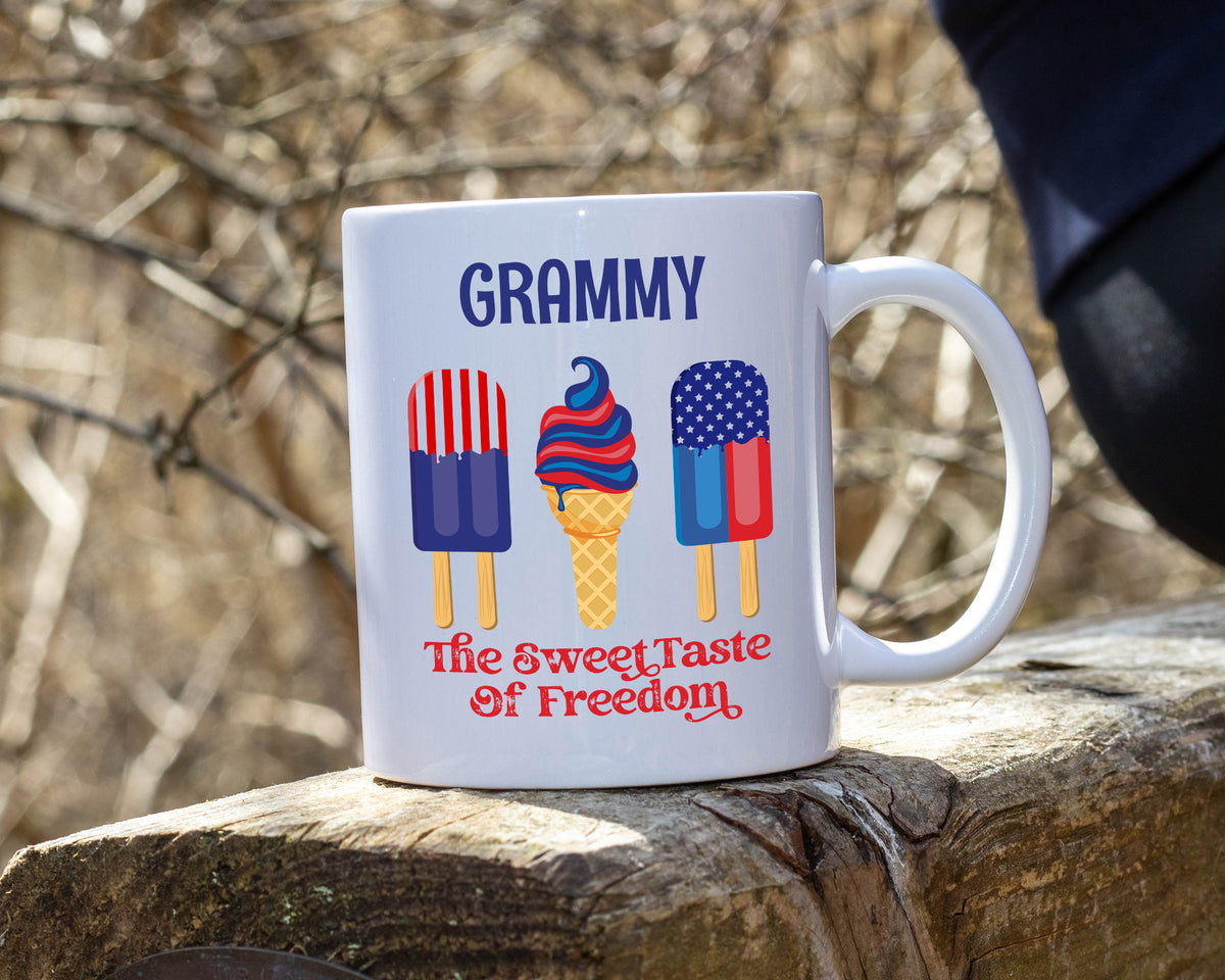 Sweet Taste Freedom - White Coffee Mug