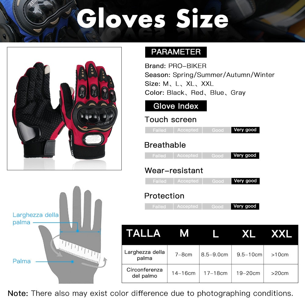 Touchscreen Bicycles Motorcycle Glove
