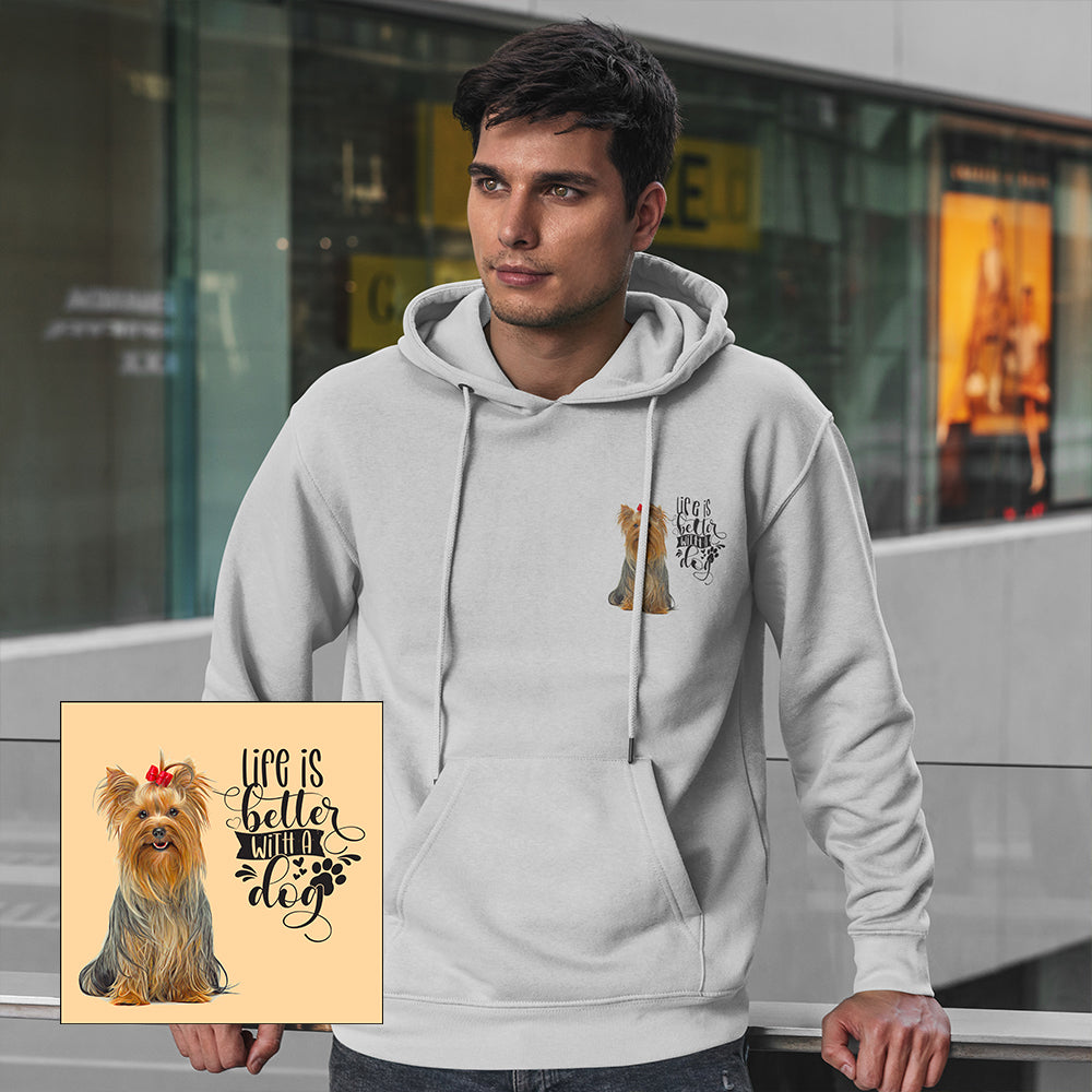 Life Is Better With Yorkie Adult Hoodie