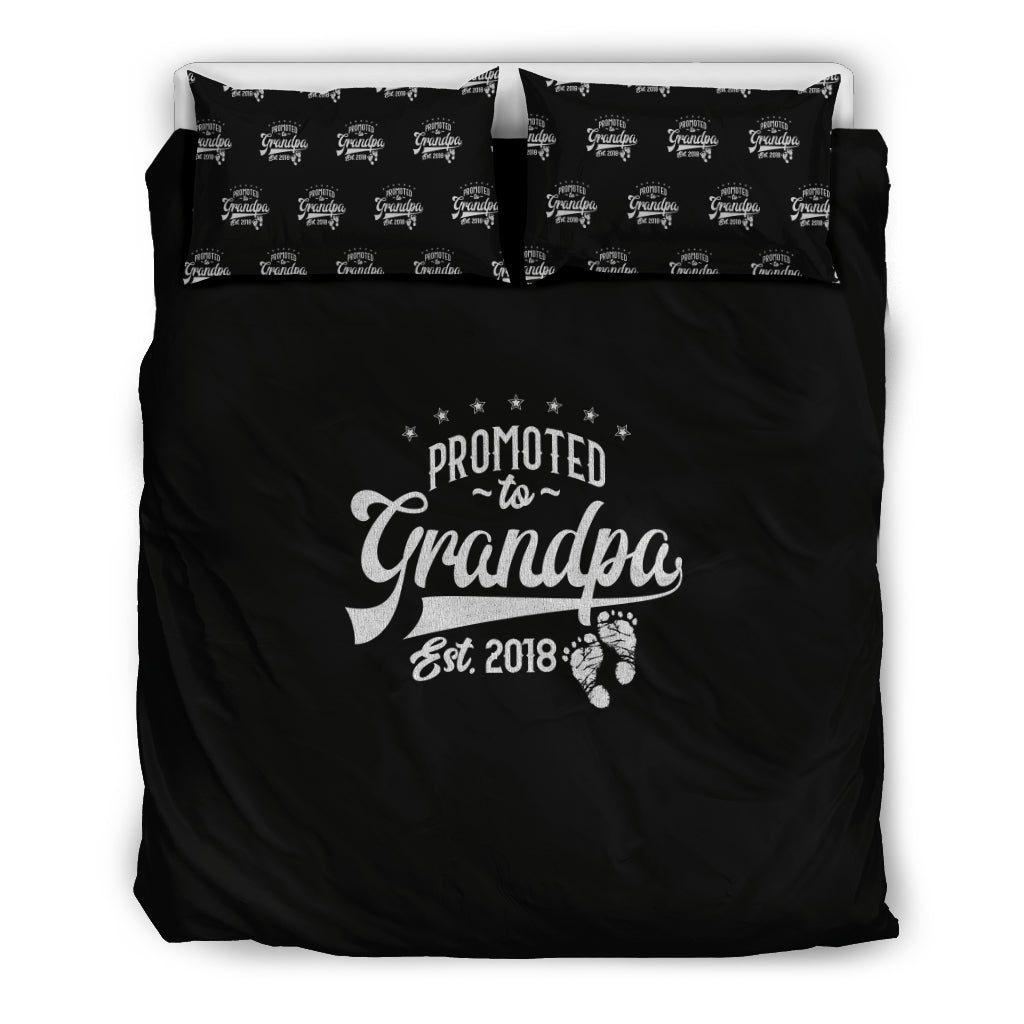 Promted To Grandpa Bedding Set