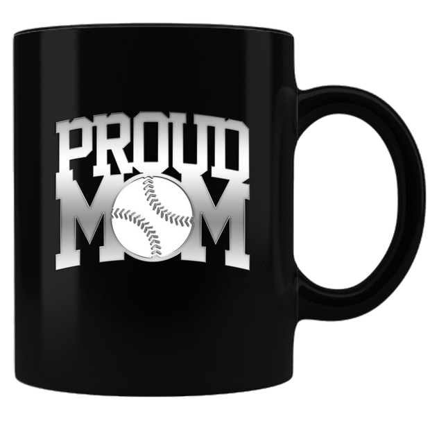Proud Baseball Mom Coffee Mug