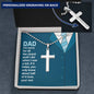 Personalized Cross Necklace. - DAD I'm sorry...