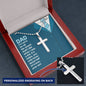 Personalized Cross Necklace. - DAD I'm sorry...