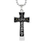 Cross Necklace  - Dad you rare the world