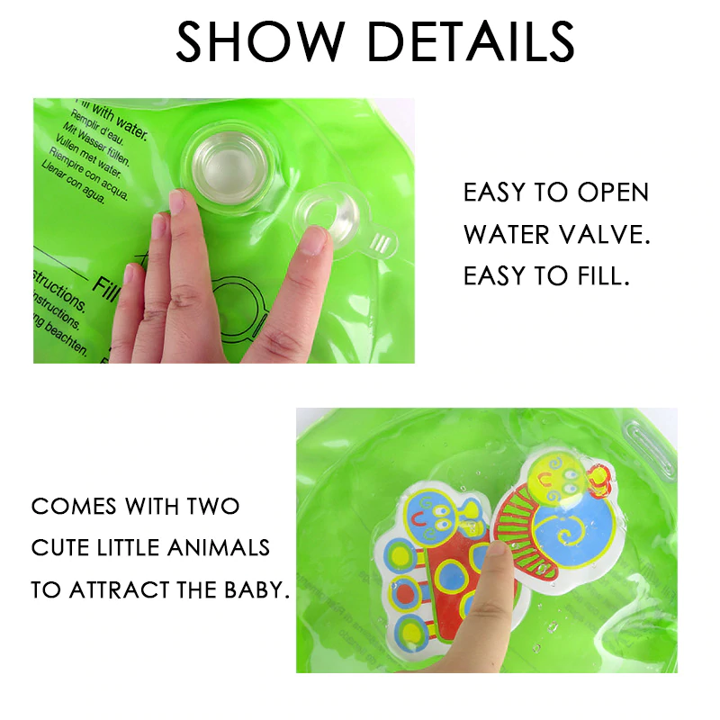 Tummy Time Inflatable Water Mat for Babies