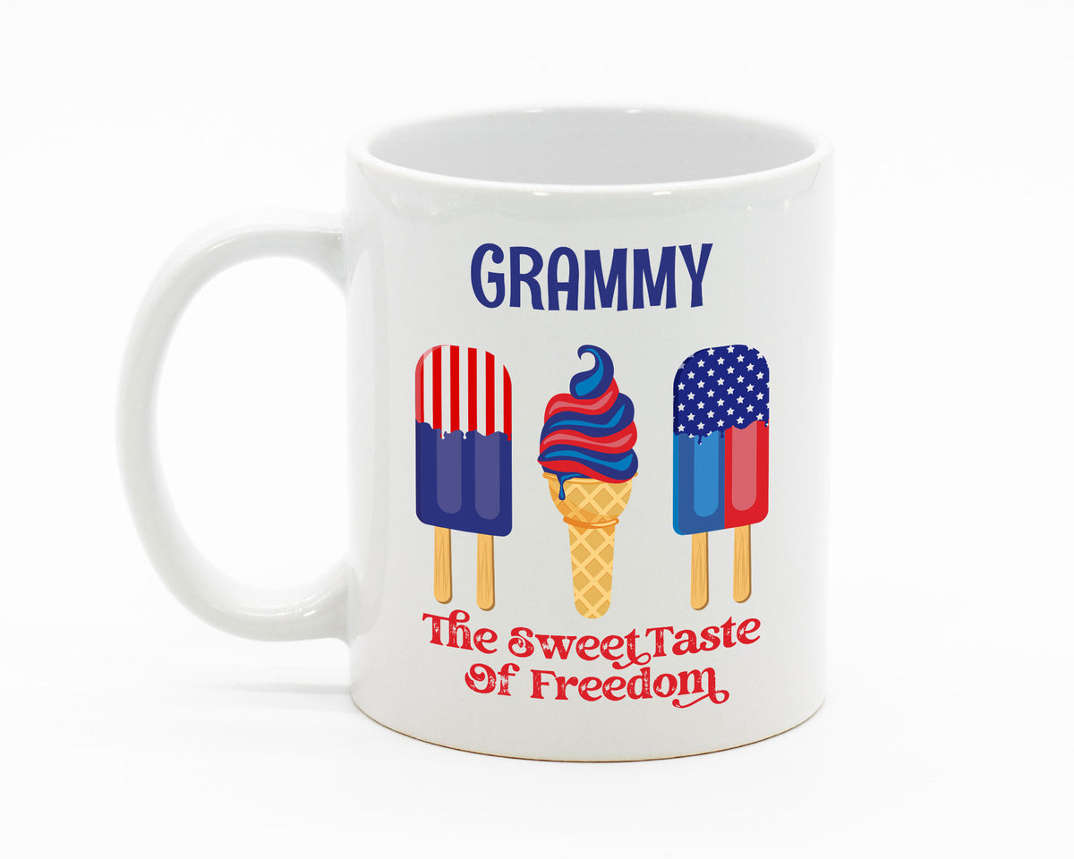 Sweet Taste Freedom - White Coffee Mug