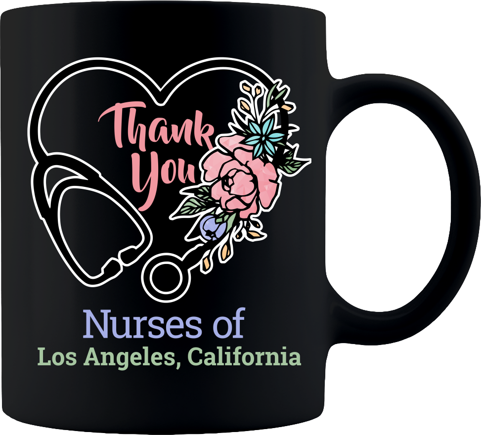 Personalized Nurse Heart Coffee Mug