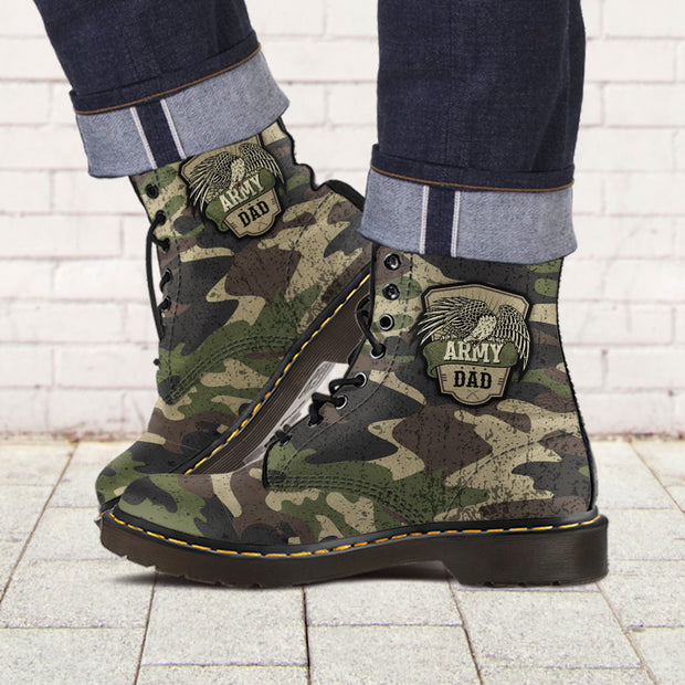 Men's Camouflage Leather Boots