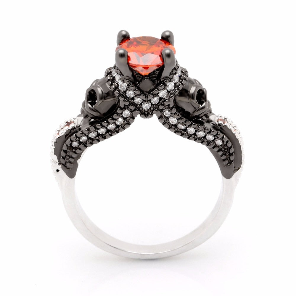 Men Ring  stone skull jewelry