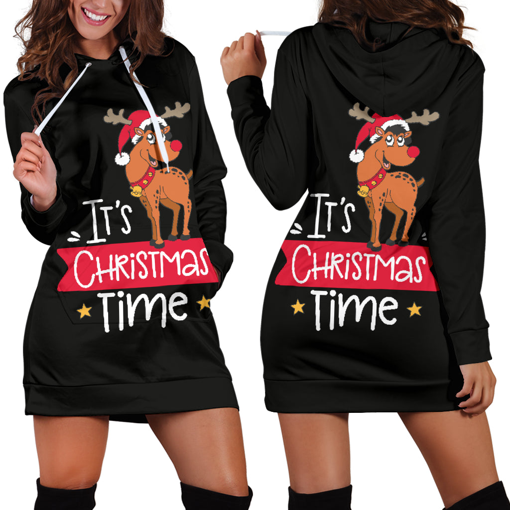 Women's Hoodie Dress - Christmas