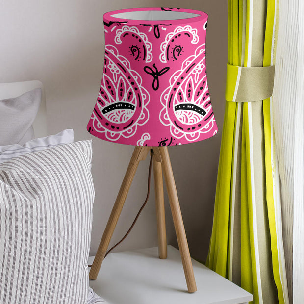 Warm Pink Paisley Drum Lampshade