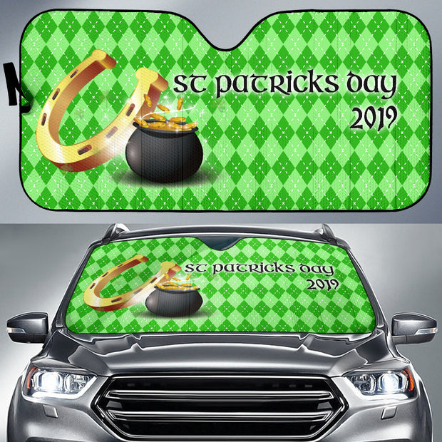 St Patricks Day Auto Sun Shade