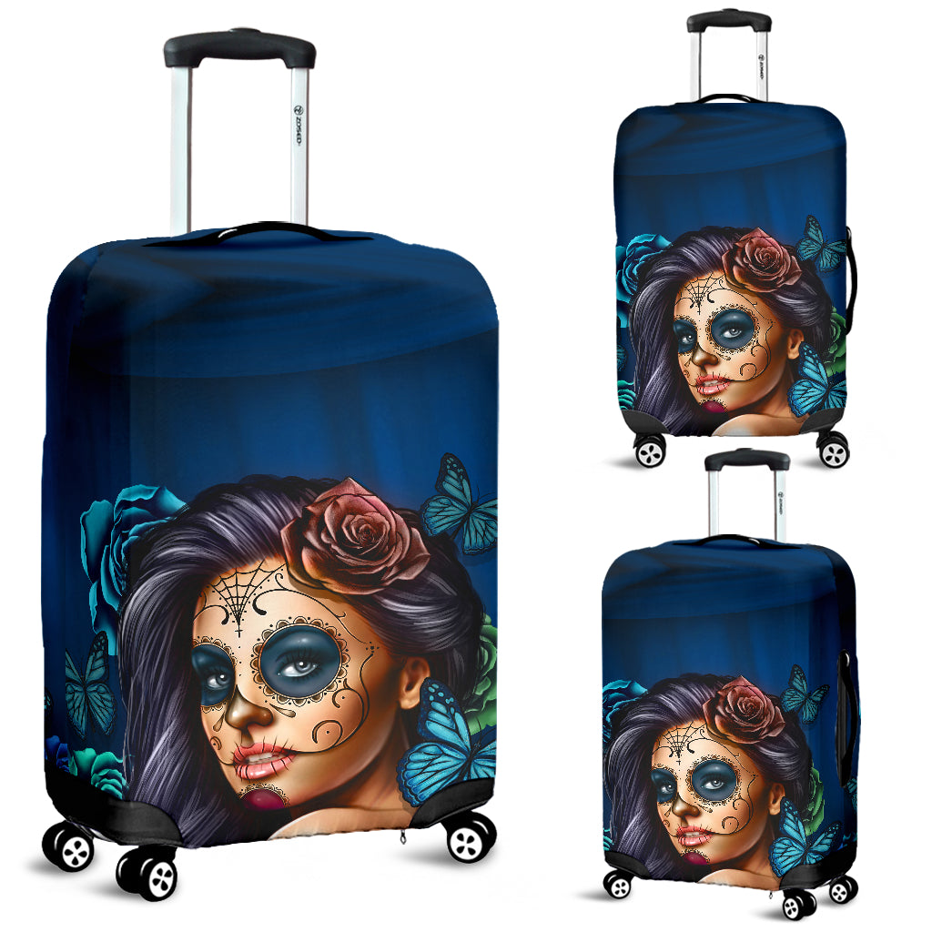 Luggage Covers Calavera Teal