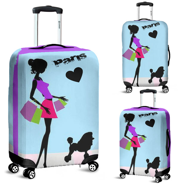 Shopping In Paris Luggage Covers