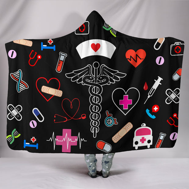 NURSE HOODED BLANKET