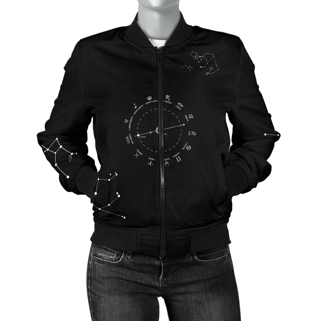 Women's Bomber Jacket Stars