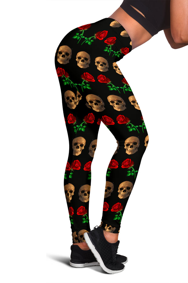 Roses and Skulls Leggings for Skull Lovers