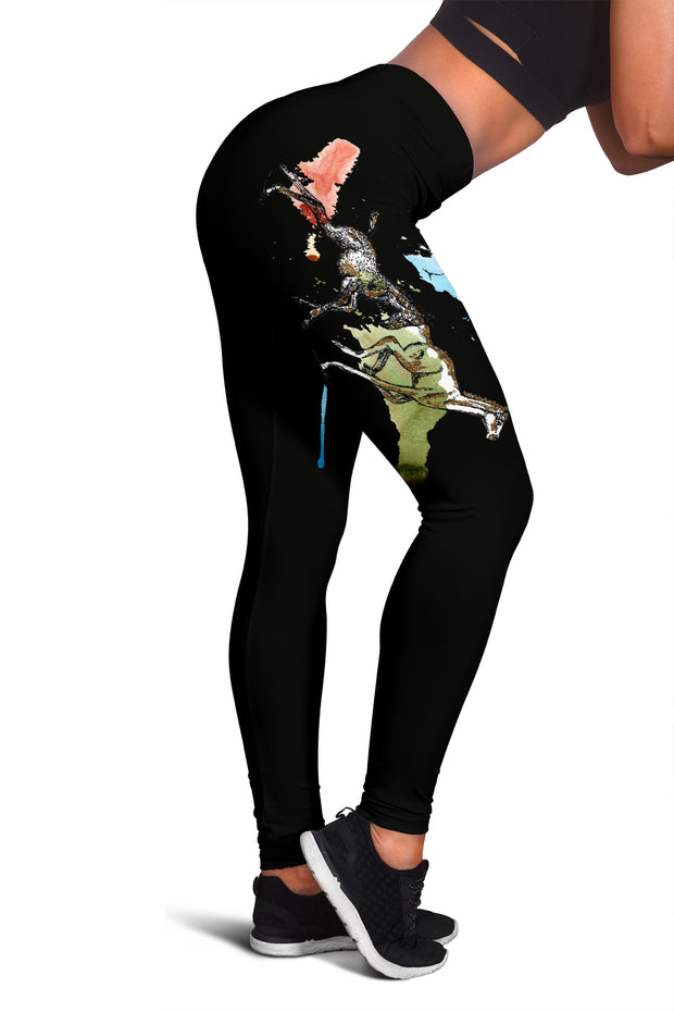 Running Horse Leggings (Black)