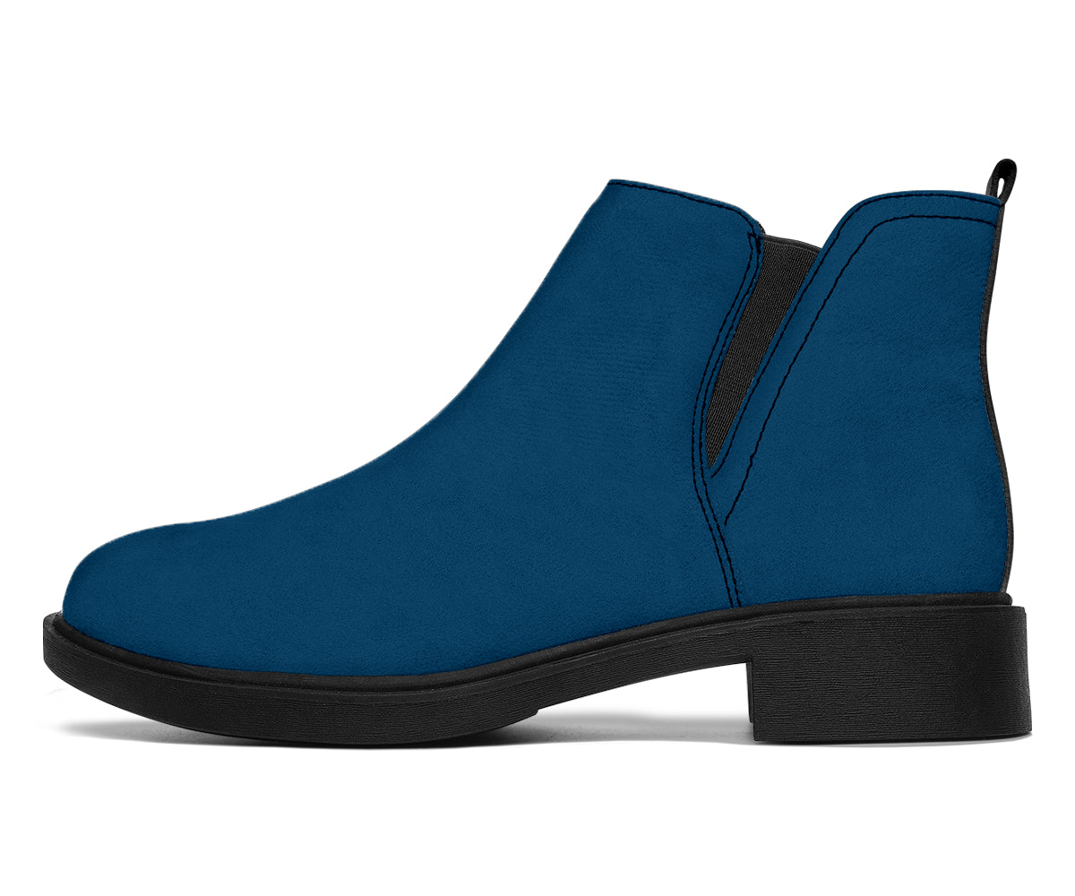 Vegan Blue Fashion Boots