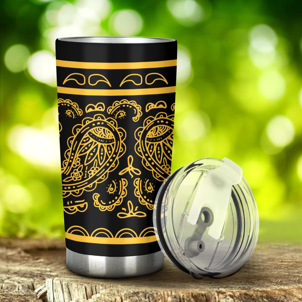 Black Gold Bandana Tumbler