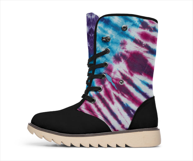 Boho Blues Tie Dye Women's Polar Boots