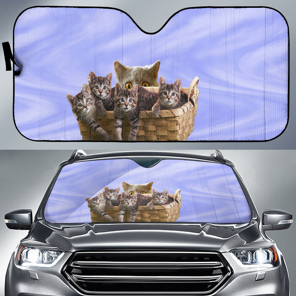 Funny cats Auto Sun Shade