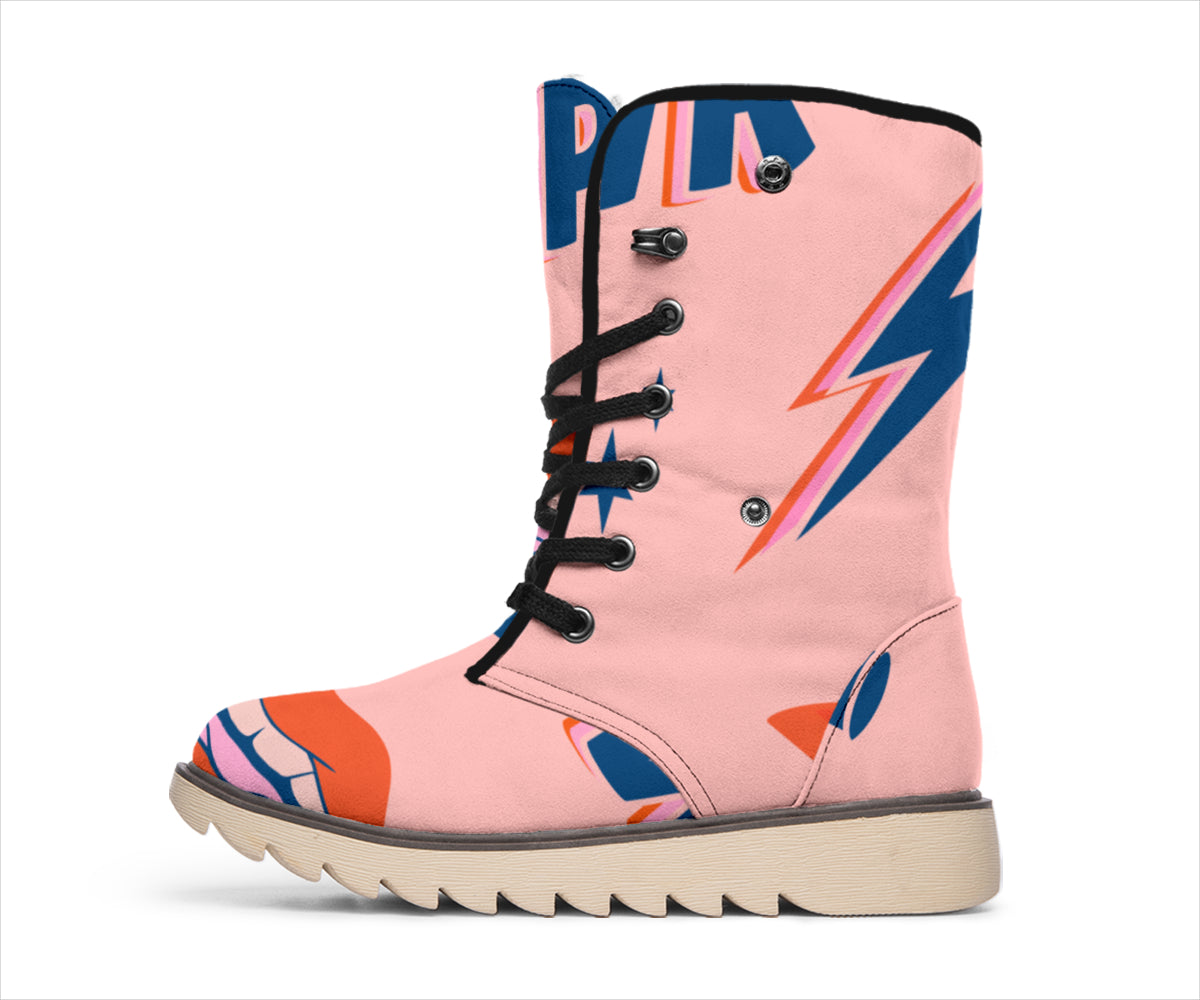Girl Power Pink Polar Boots
