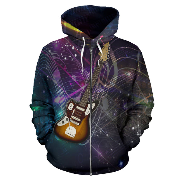 Stunning Guitar Lovers Zip Hoodie