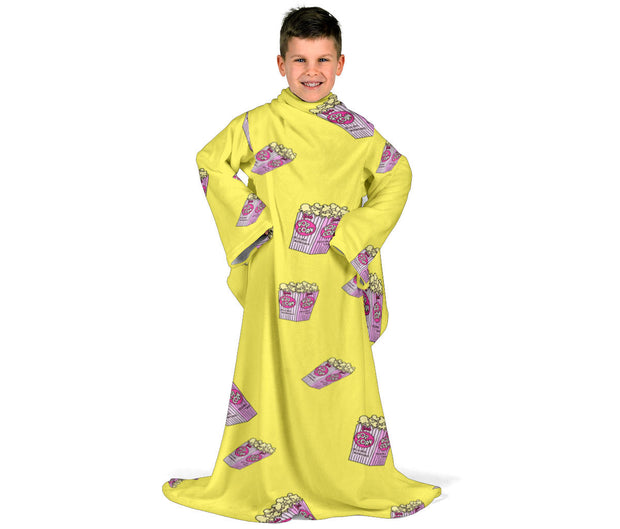 Popcorn Design Children's Sleeve Blanket