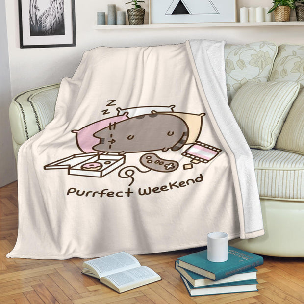 Purrrfect Weekend Blanket