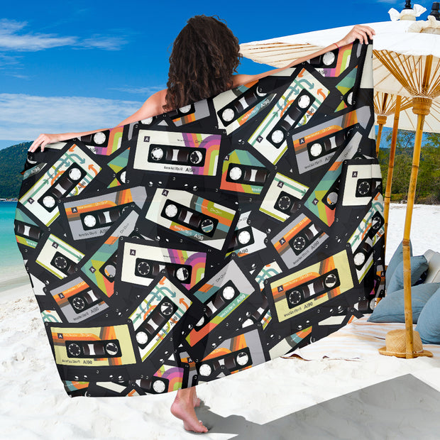 Retro Vintage Cassette Tape - Sarong Wrap