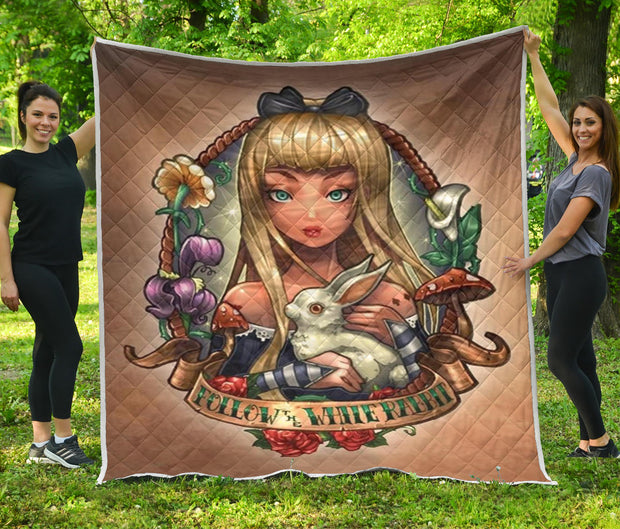 Tattoo Alice In Wonderland Quilt