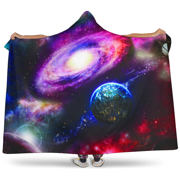 Cosmos Hooded Blanket