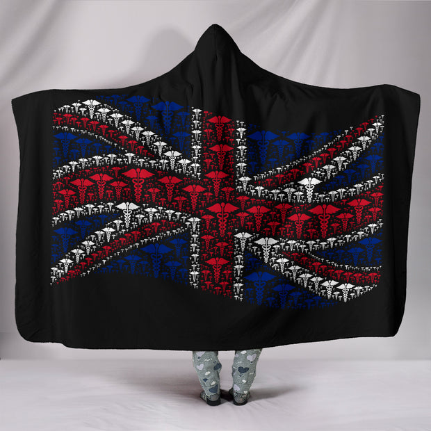 Nurse England Nursing Hooded Blanket